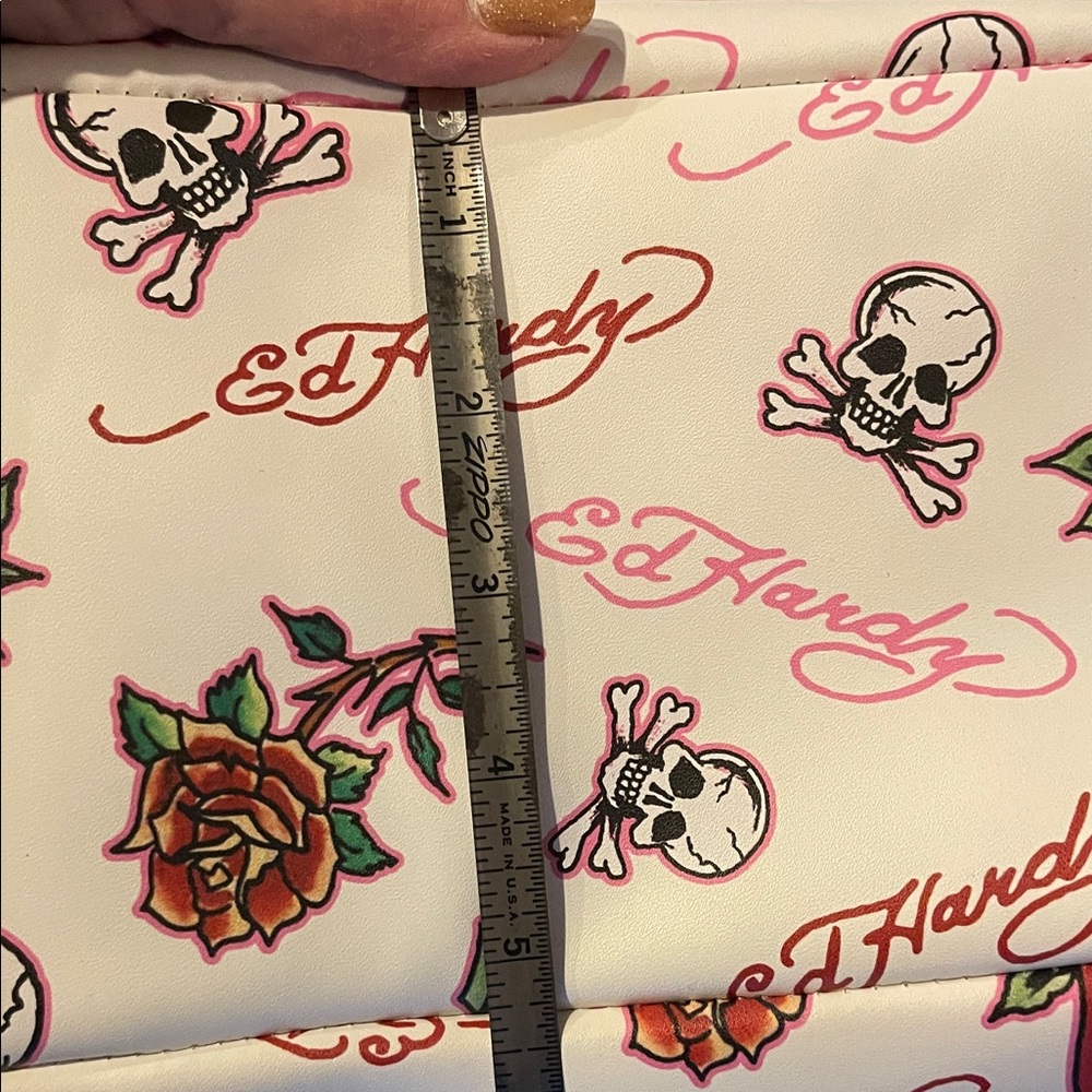 Ed Hardy Skull and Rose Shoulder Bag - Picture 15 of 15